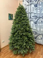 Елка с гирляндой встроенной «La Manche» Ла Манш (Литая хвоя) 180 см / 1,8 м
