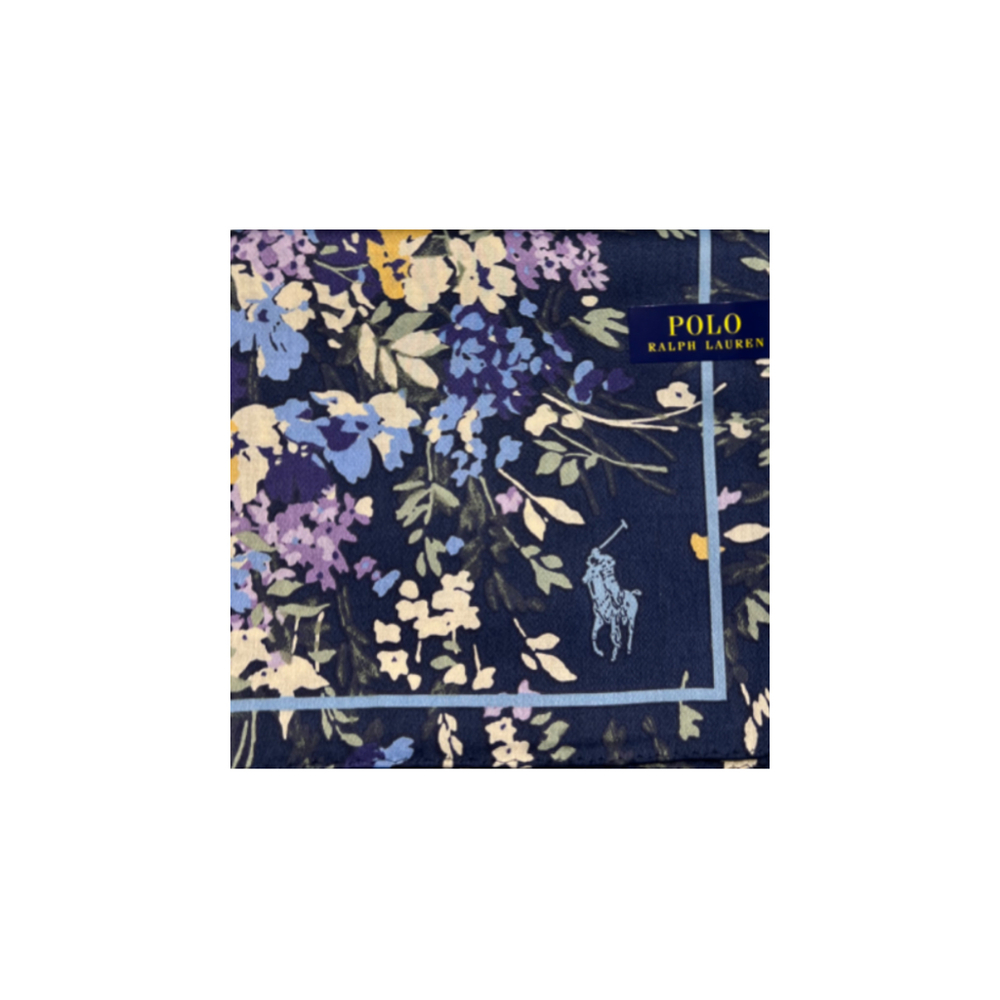 POLO RALPH LAUREN КОСЫНКА СИНЯЯ С ЦВЕТОЧНЫМ ПРИНТОМ