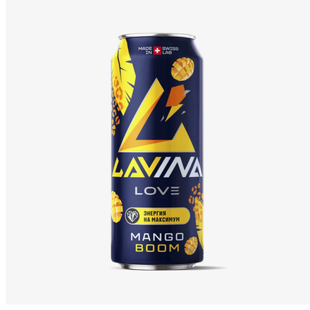 Энергетический напиток LAVINA  Mango Boom 0,45 л ж\б
