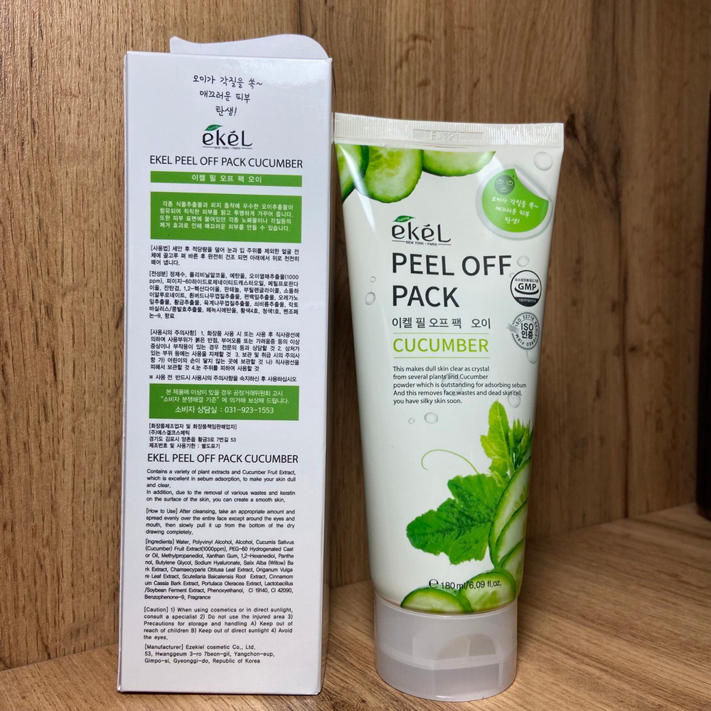 Маска-пленка для лица Ekel Peel Off Pack Cucumber с экстрактом огурца 180 мл