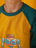Свитшот "Das ist Croottan" для мальчика (цвет манго)