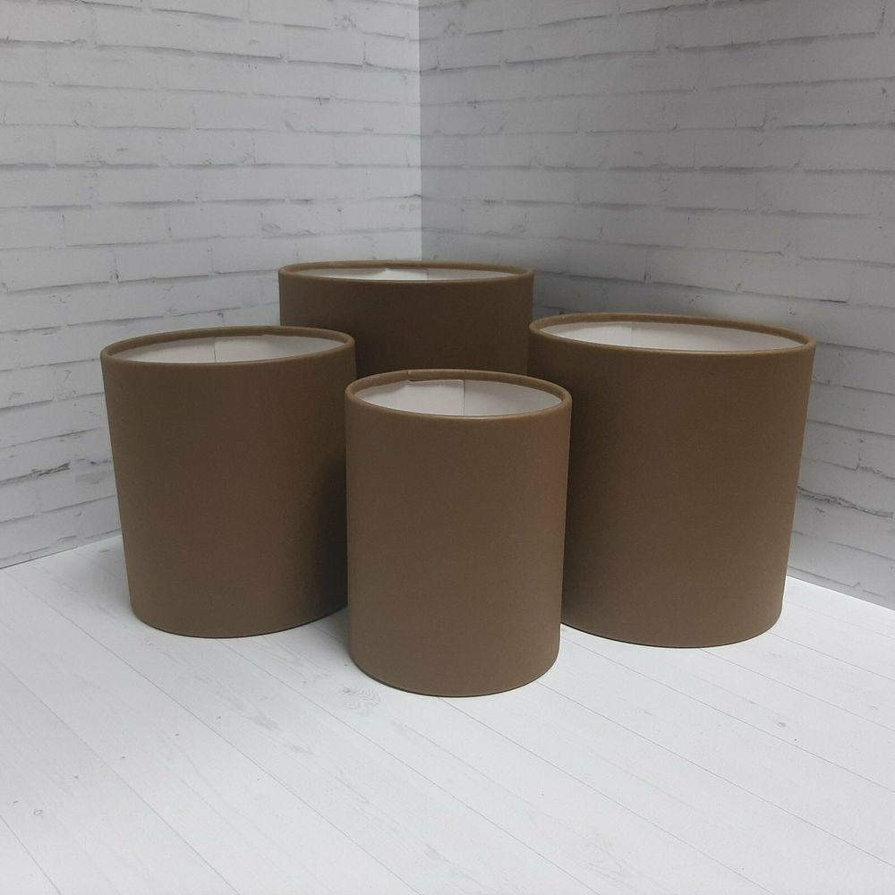 Коробка БЕЗ КРЫШКИ 14*14 КАШТАН МАТОВАЯ