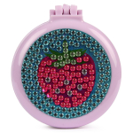 Расческа массажная детская складная "Карамель", клубника, цвет сиреневый, d-6см (Huangyan Shunchang)