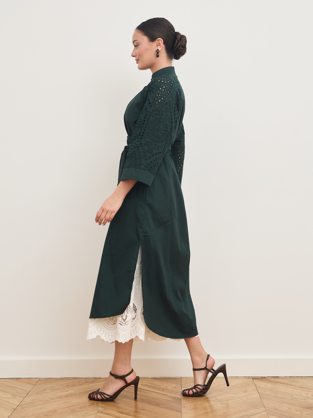 Платье кимоно ажурное