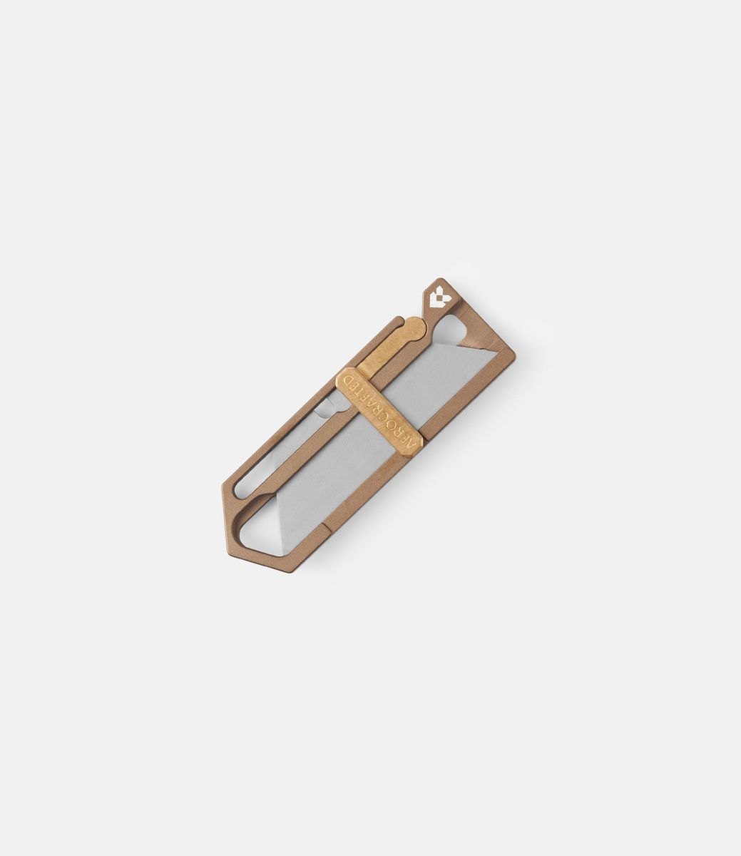Aerocrafted Sideslip Burnished Aluminum — миниатюрный нож из алюминия