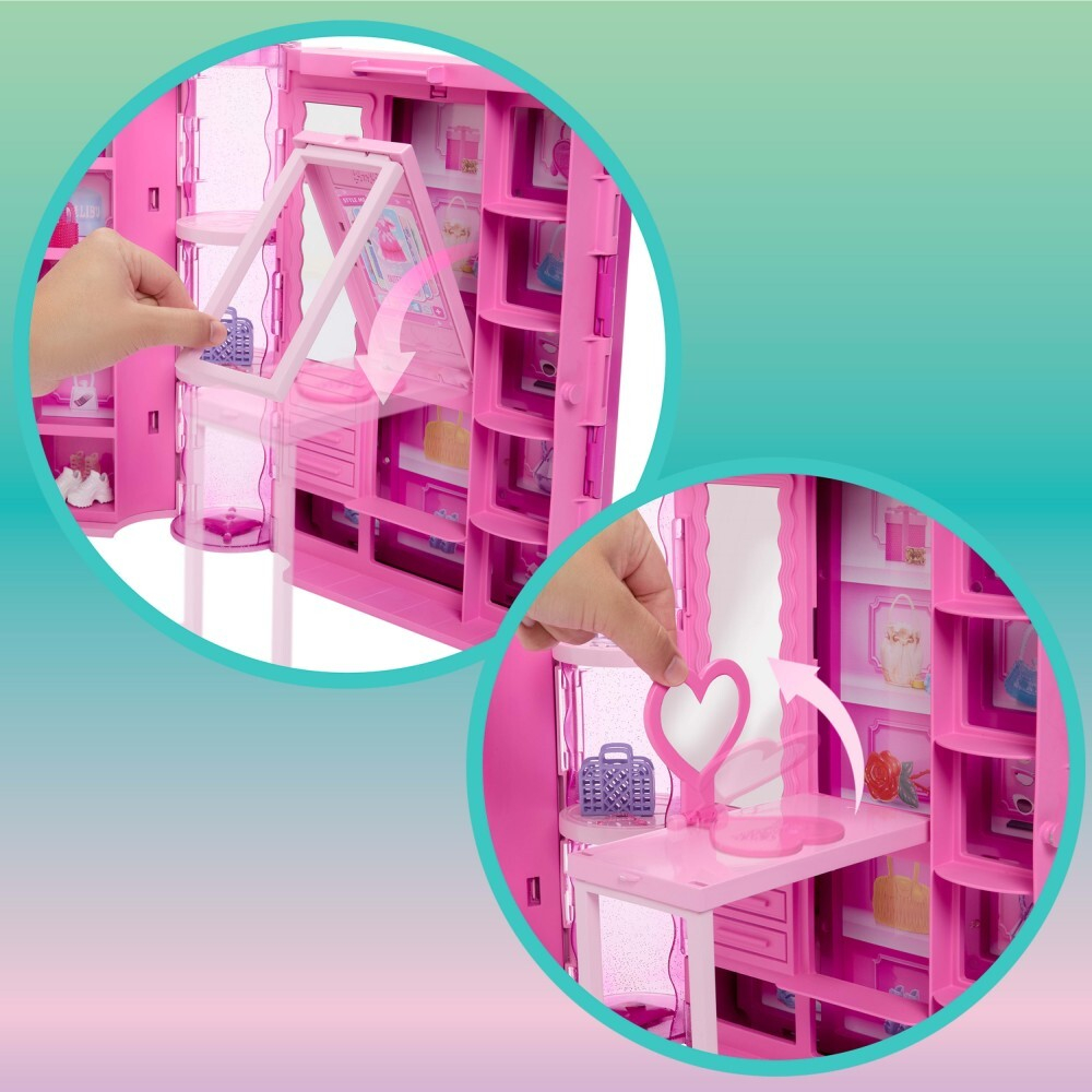 Barbie - Гардероб мечты 3.0 + кукла Барби + аксессуары HXD58 / артикул   HXD58  / GTIN 194735227396