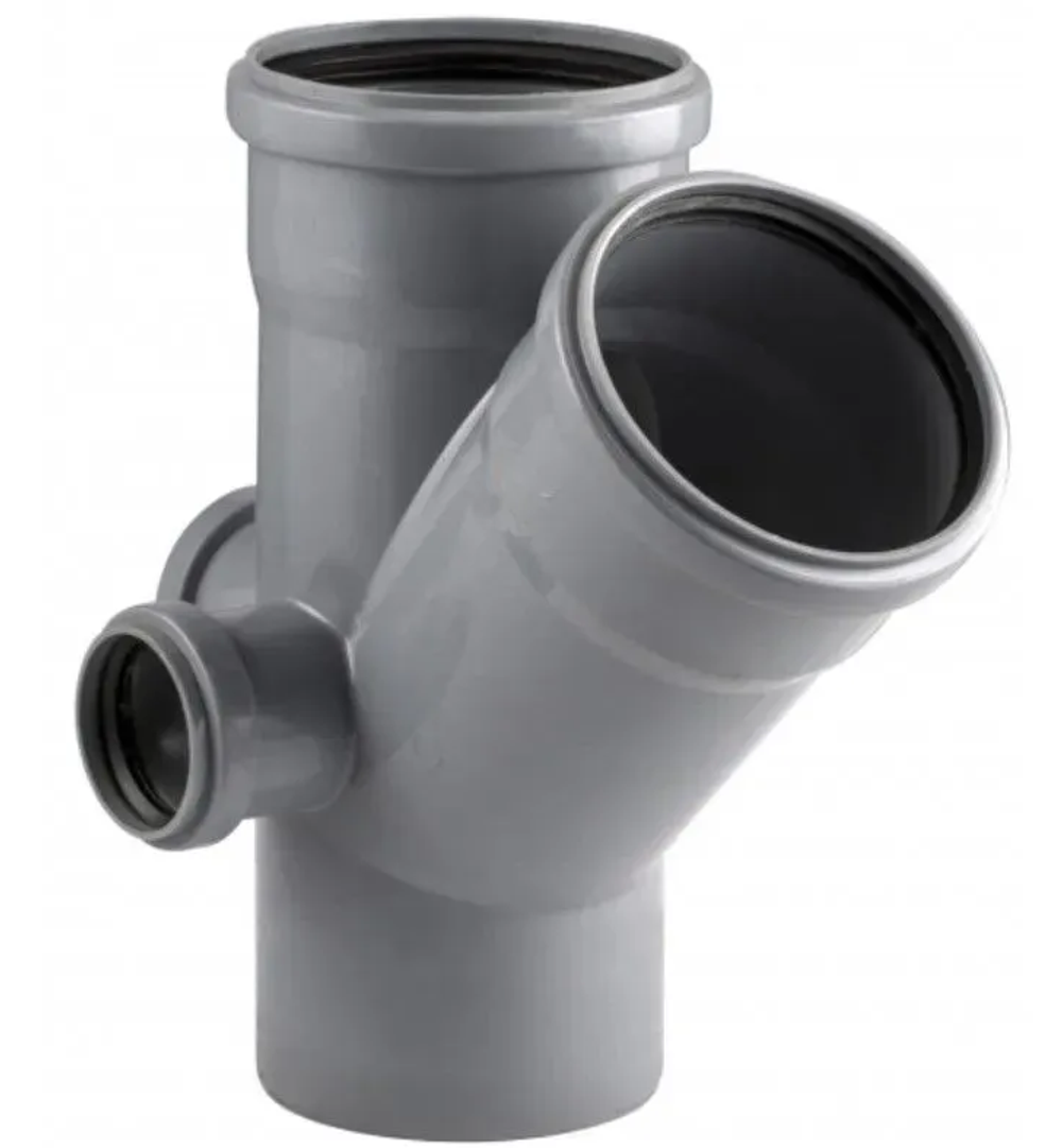 Крестовина двухплоскостная, левая/тыл ВК ПП 110/110/50/50х45, короб, серый,РТП (15/1)