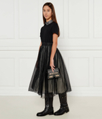 Кожаные сапоги-казаки Elisabetta Franchi - черный(F4A6 E0160 1251999)