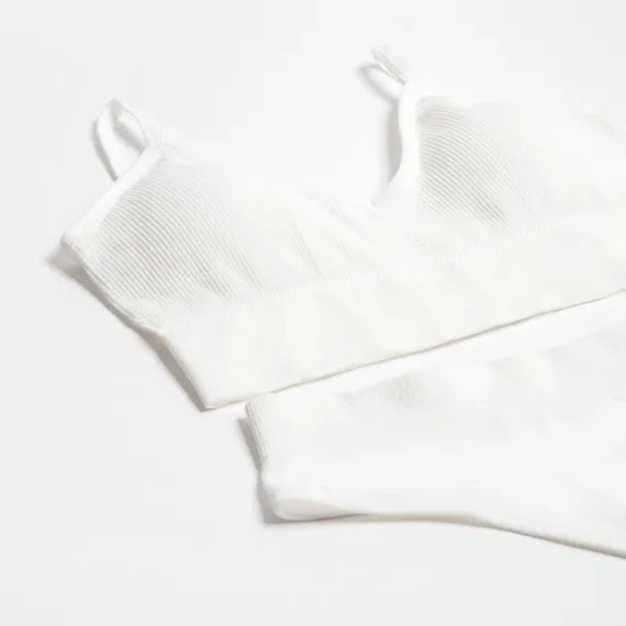 Комплект женский (топ, трусы) цвет белый, р-р 42-44