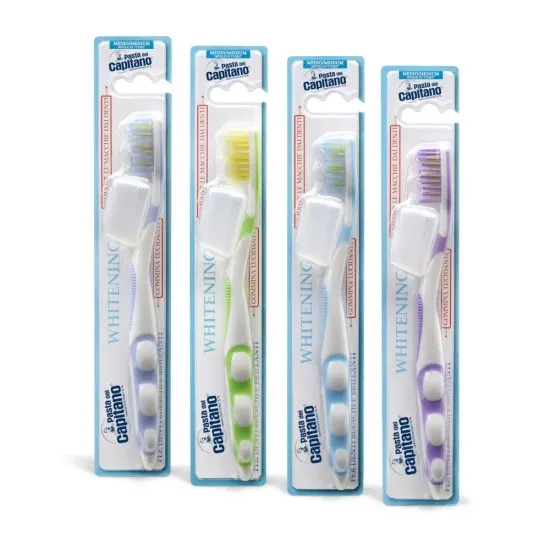 Pasta del Capitano Зубная щетка Whitening Medium / Отбеливающая, Средней жесткости