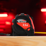 Рулетка Status Magnet 3 fixations,7,5 м х 25 мм,обрезиненный корпус,зацеп с магнитом Matrix