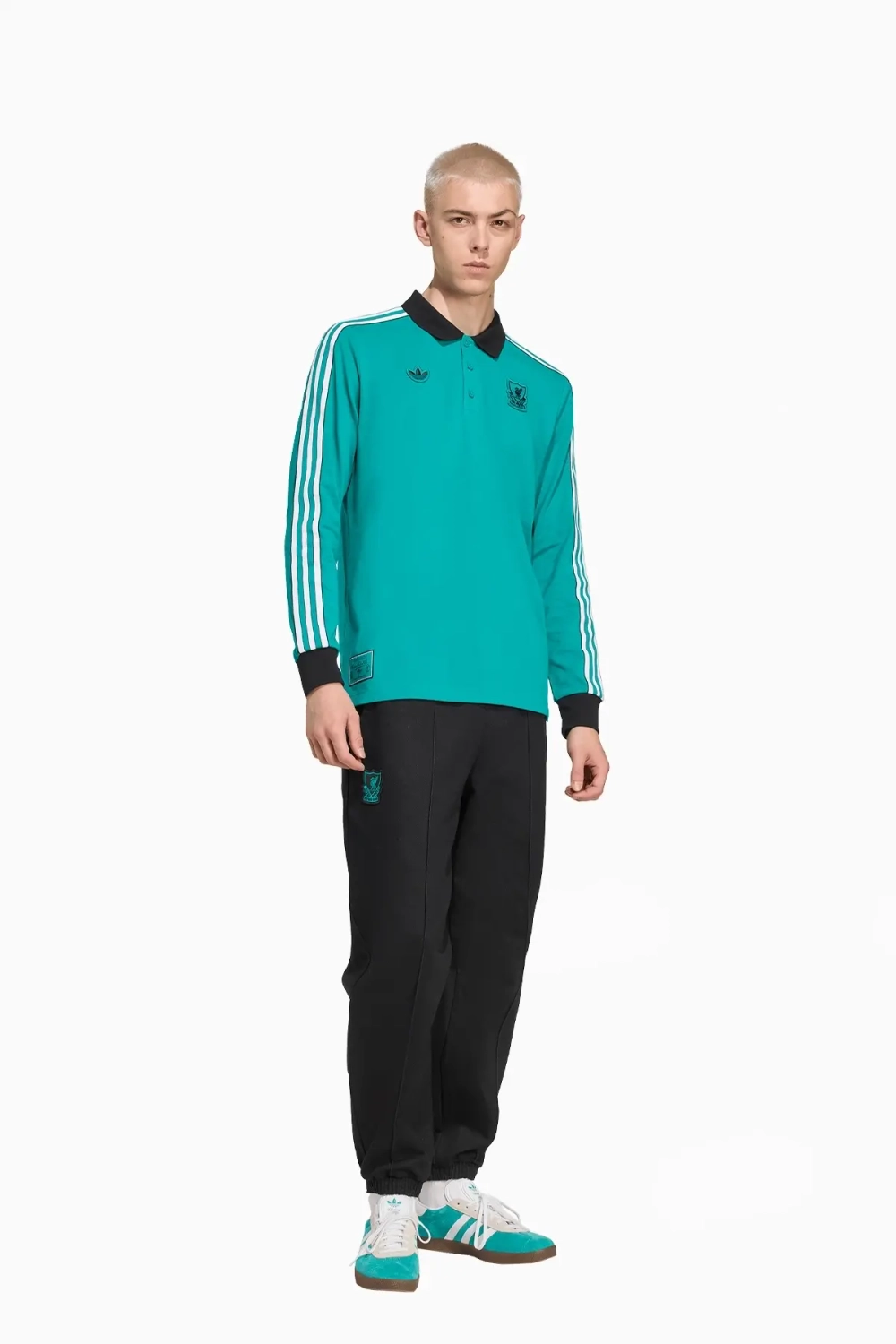 Футболка adidas Liverpool FC 25/26 Terrace Icons Polo - бирюзовый