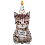 Фольгированный шар-фигура «Котенок в колпаке», 76 см/ 104 см, Китай/ США