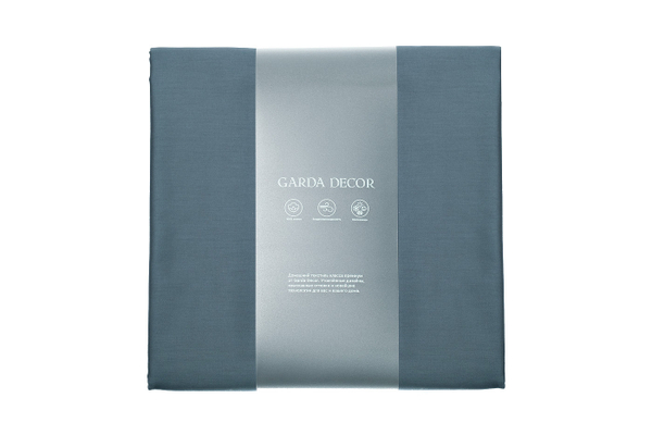 Простыня на резинке 160x200x30 Garda Decor зеленая