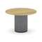 Felto Стол переговорный круглый D=1200 PR.C.SPRG-005.D Дуб Винченцо/Металл Антрацит/Морская Галька 1