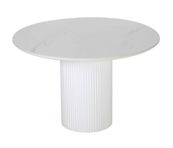 Стол DUBAI 100 Madrid gloss / white velvet