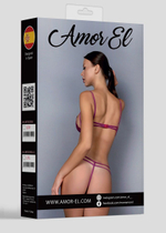 Соблазнительный тедди с декоративными бретелями (Размер: L-XL) (Цвет: фиолетовый)