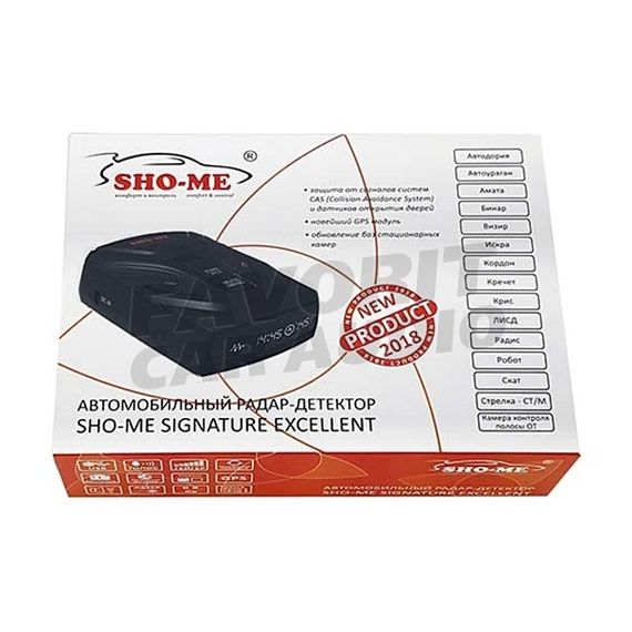 Радар-детектор Sho-Me Signature Excellent GPS