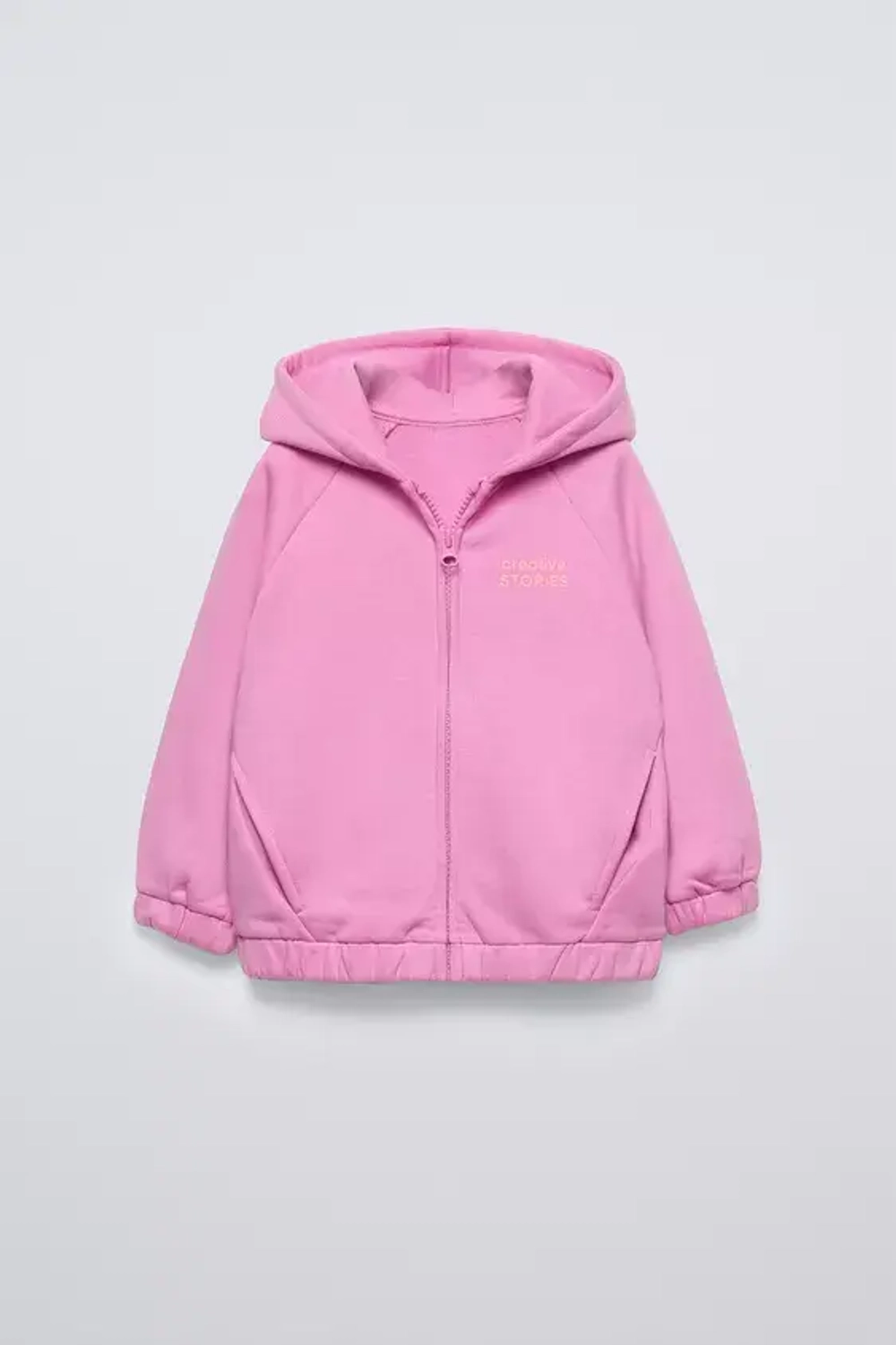 ZARA ХУДИ С НАДПИСЬЮ, ТЕМНО-РОЗОВЫЙ