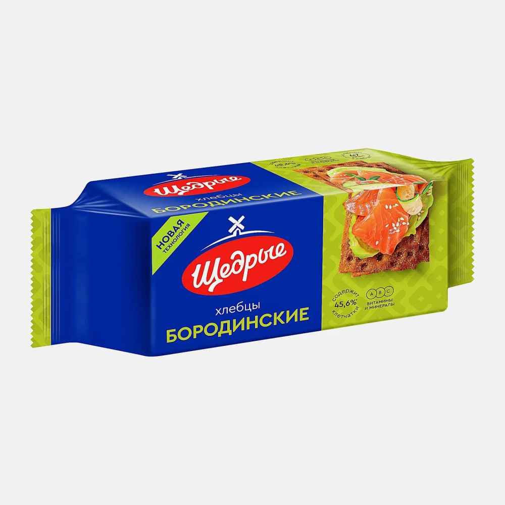 Хлебцы Бородинские Щедрые 100г