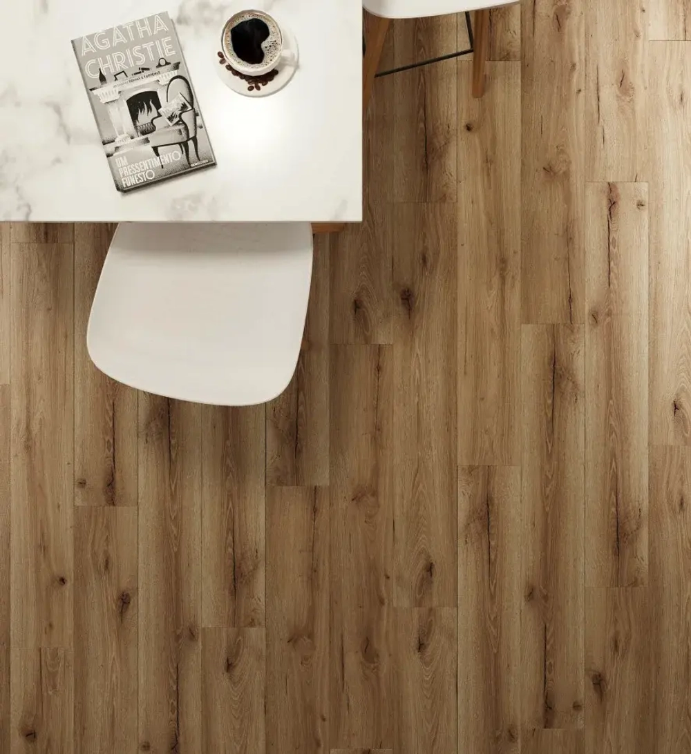 Каменный SPC ламинат AlixFloor Natural Line Дуб коричневый рустикальный