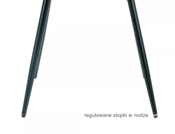 Стул SIGNAL RICK Velvet Bluvel 40 темно-бежевый/черный