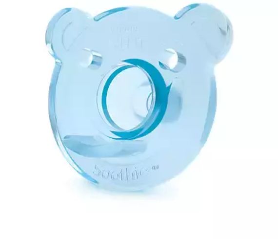 Əmzik\ Цельно-силиконовая пустышка &quot;Мишка&quot; для мальчиков, 0-3 мес. 2 шт