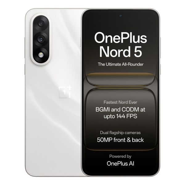 Смартфон OnePlus Nord 5 8/256 ГБ, 2 nano SIM, Белый | Marble Sands (CPH2709)