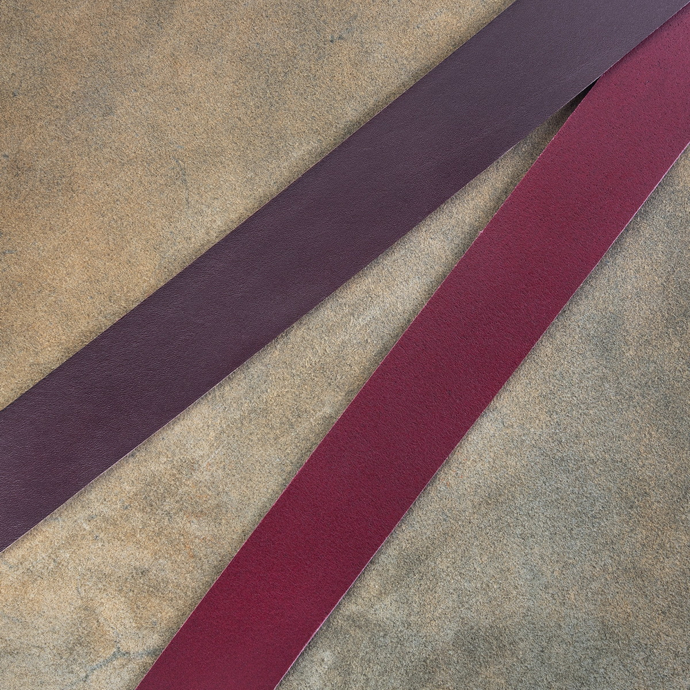 Ременная заготовка Prima Burgundy (2,8+мм), цв. Бордовый