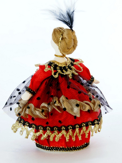 Кукла-шкатулка Дама в маскарадном костюме 19 века