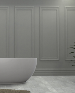 Ванна из искусственного камня ABBER Stein AS9641-1.7 белая матовая  170x78 см