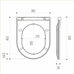 Сиденье для унитаза  WAVE NEO дюропласт, микролифт БЕЛЫЙ глянец