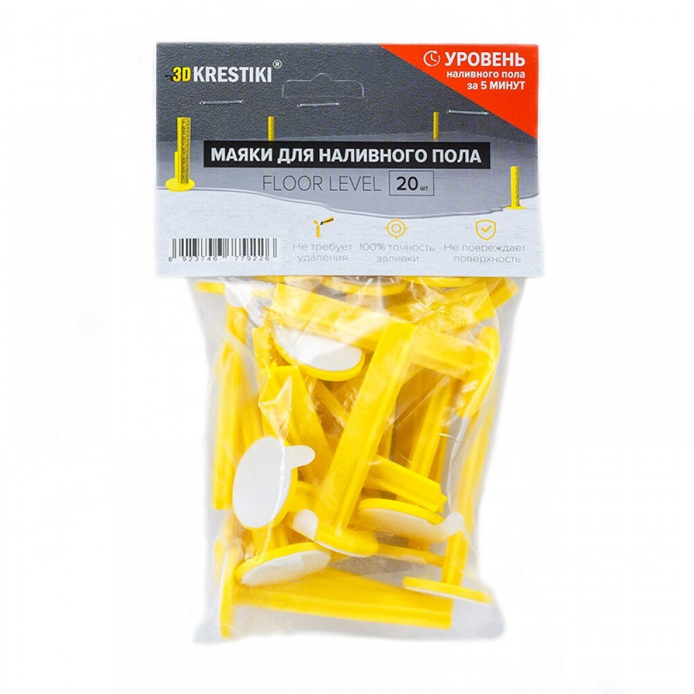 МАЯК ДЛЯ НАЛИВНОГО ПОЛА 3D KRESTIKI 20ШТ