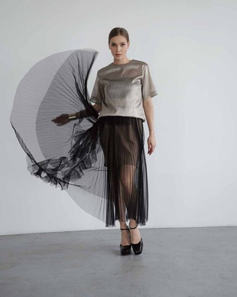 Lana plisse юбка