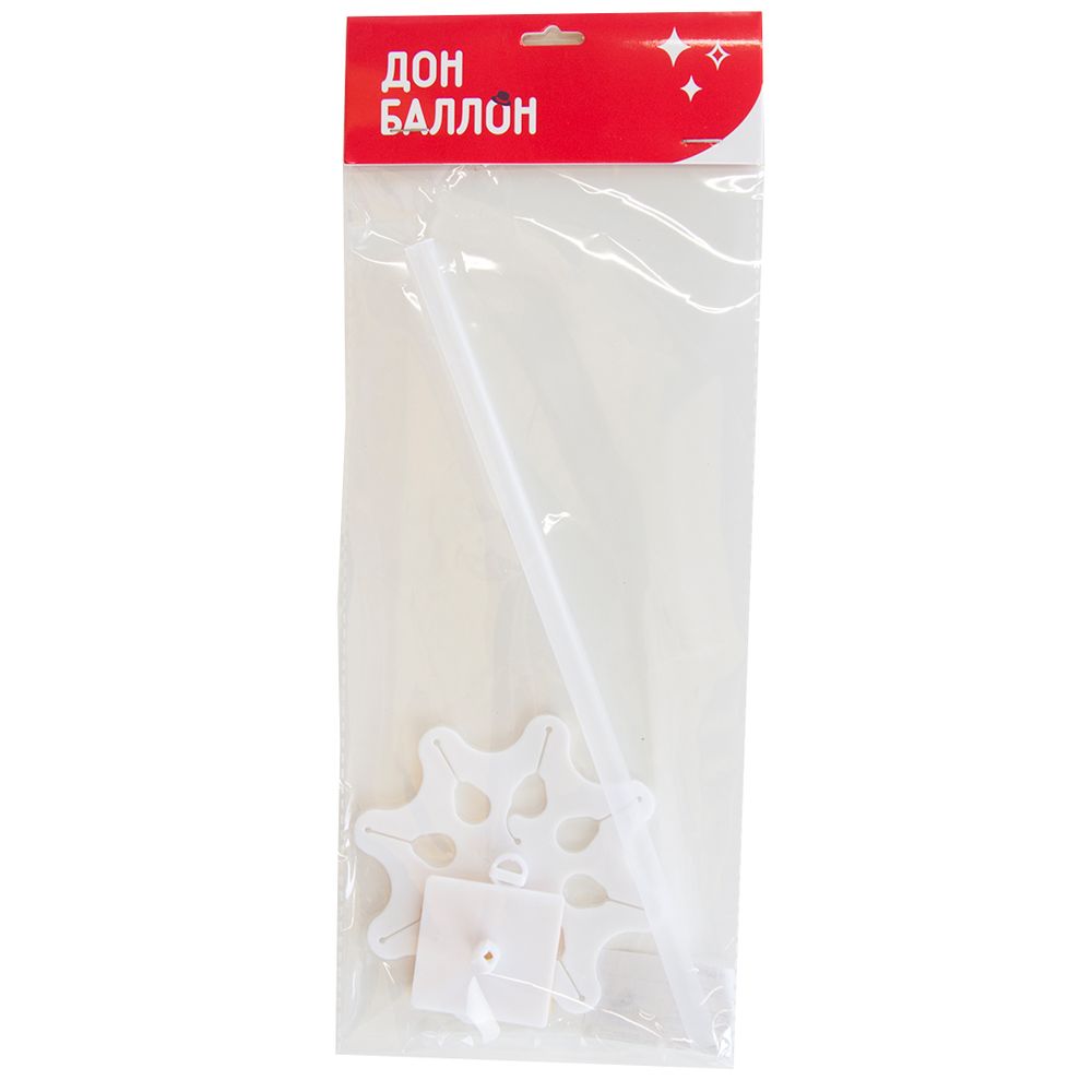 Стойка для шаров с фиксатором, 10,5 см, Прозрачный, 1 шт.