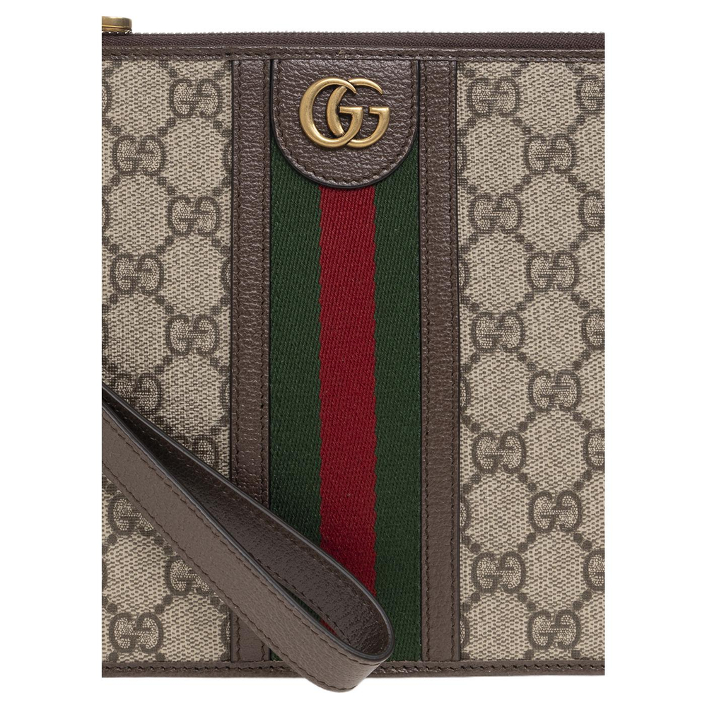 GUCCI Double G Plaque Ophidia Pouch