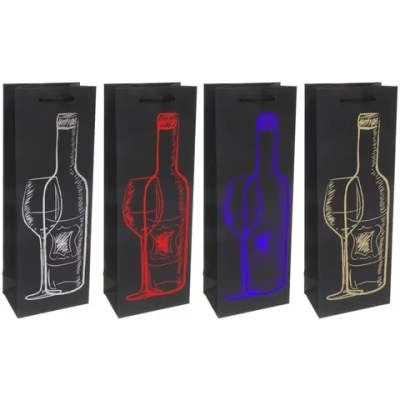 Пакет под бутылку «Изысканный напиток» 36*12,5*8,3 см