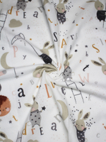 Комплект фланелевых пелёнок: Зайки и олени 90*130