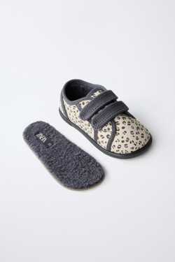 ZARA BAREFOOT КРОССОВКИ С ЛЕОПАРДОВЫМ ПРИНТОМ, РАЗНОЦВЕТНЫЙ