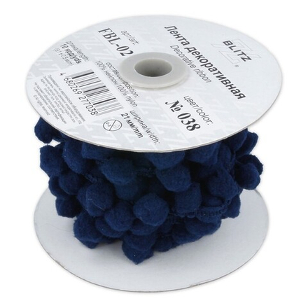 Тесьма декоративная "BLITZ" FBL-02, 21 мм , №038