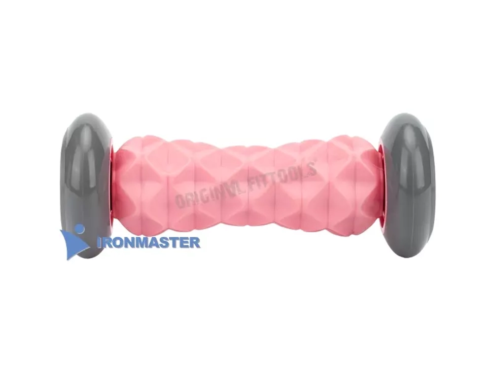 Роликовый массажер розовый IRBL