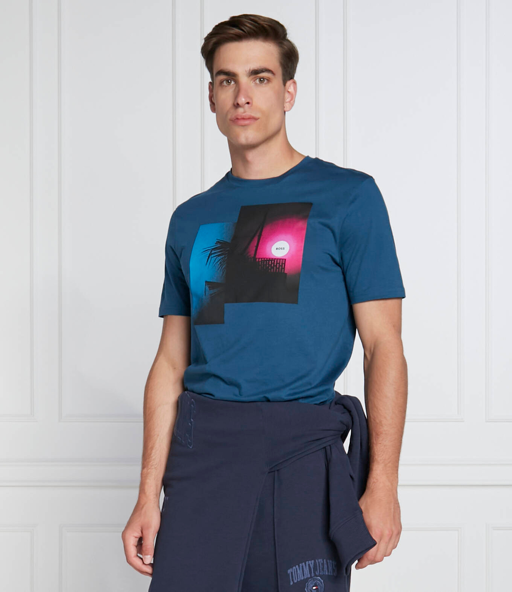 футболка teecollage BOSS ORANGE - темно-синий(50473057)