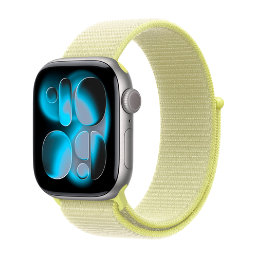 Умные часы Apple Watch Series 11 GPS, 42mm, Space Gray Aluminium Case with Neon Yellow Sport Loop
