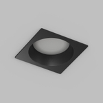 Встраиваемый влагозащищенный светильник DEEP, IP65, 15 Вт, GU5.3, LED, черный, пластик