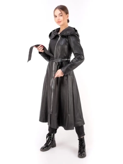 Плащ женский натуральная кожа