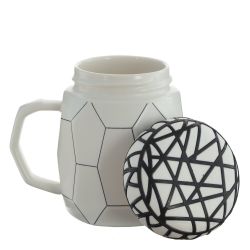 GAEM Кружка с крышкой, 500 мл, L12,5 W9 H12 см, 2в.