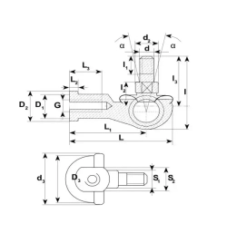 Шарнирный наконечник SQ6CRS TECHNIX