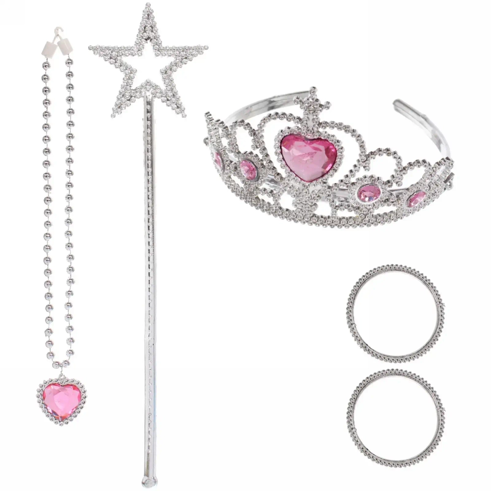 Набор карнавальный «Сказочный вечер» (палочка, ободок, подвеска, браслет), микс цветов