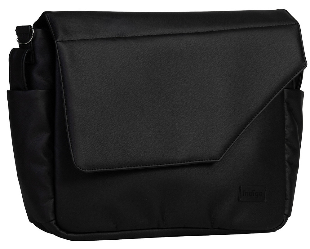 Детская коляска Indigo Lamar 3 в 1 с автокреслом Avionaut Cosmo Grey La08 черная кожа