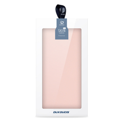 Чехол книжка из PU кожи розового цвета от Dux Ducis для Xiaomi Redmi Note 14 Pro+ 5G, серия Skin Pro Series Case